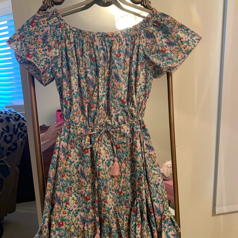 Flirty off the shoulder mini dress by Aakaa